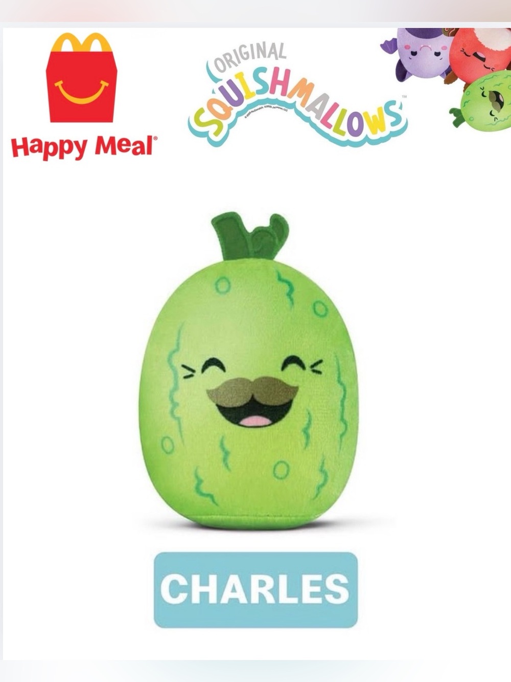 Squishmallows Charles the Pickle McDonald’s Happy Meal Toy 2025 Limited Edition